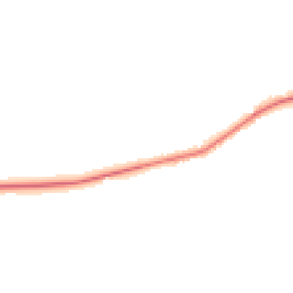 Night-time road noise heatmap for NR25 6FG