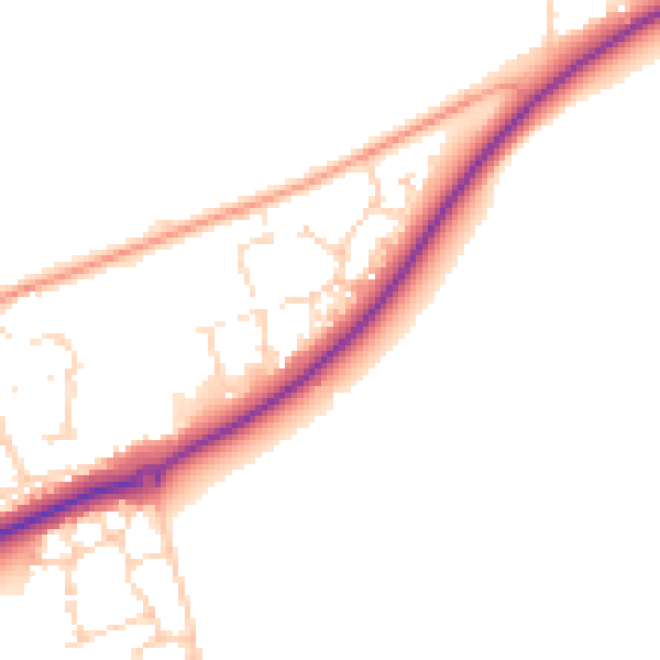 Daytime road noise heatmap for NR25 6FL