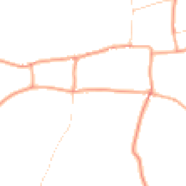 Daytime road noise heatmap for NR25 6LJ