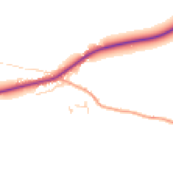 Daytime road noise heatmap for NR25 6NP