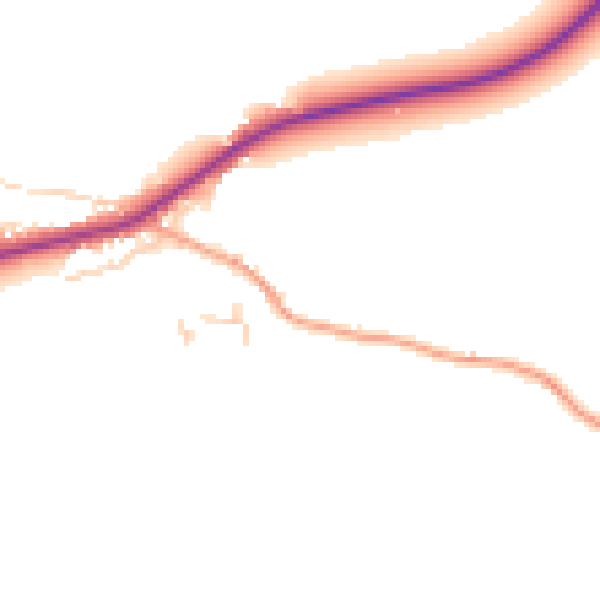 Daytime road noise heatmap for NR25 6NS