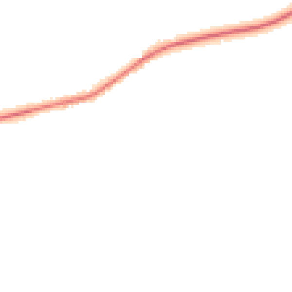 Night-time road noise heatmap for NR25 6NU