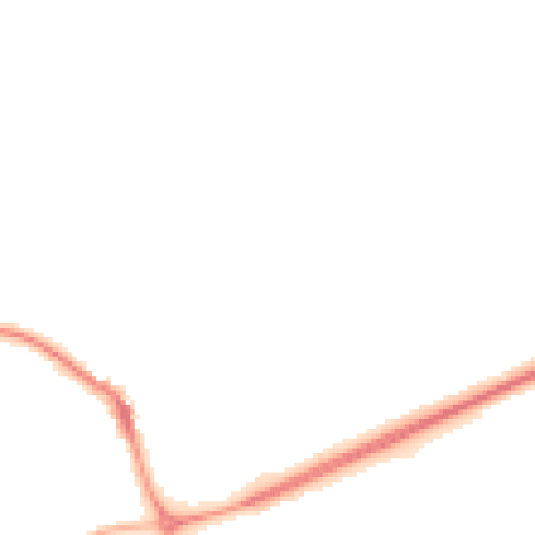 Night-time road noise heatmap for NR25 6PD