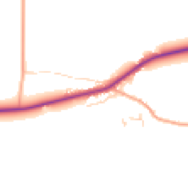 Daytime road noise heatmap for NR25 6QG