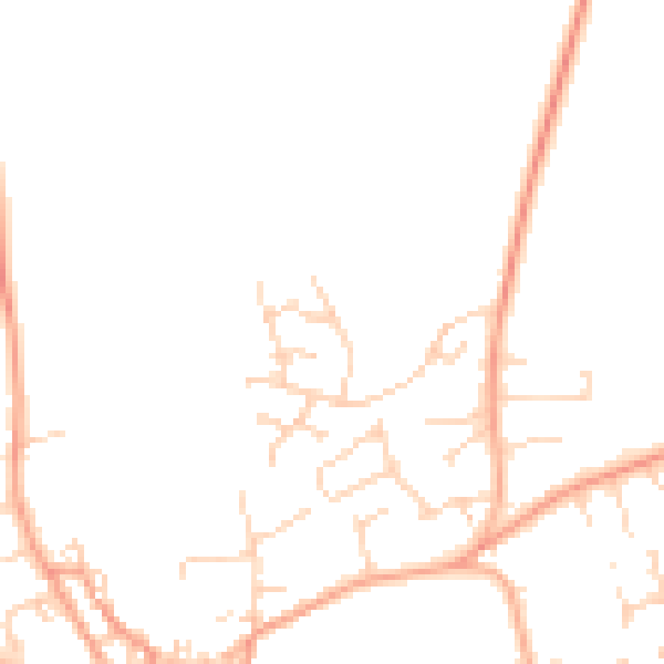 Daytime road noise heatmap for NR25 6TY