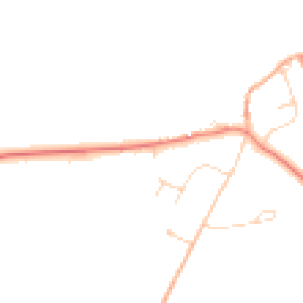 Daytime road noise heatmap for NR25 7DF