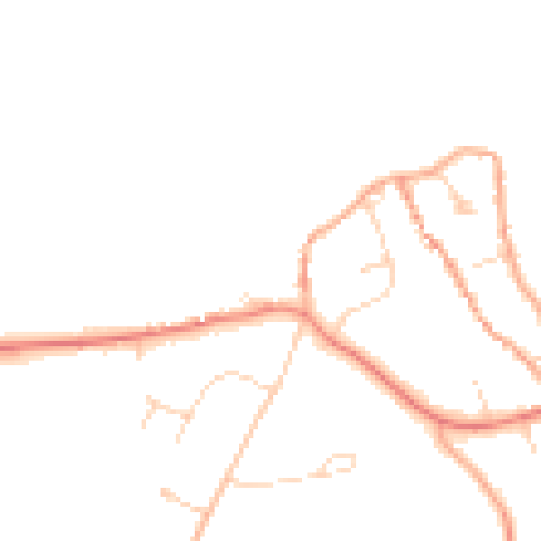 Daytime road noise heatmap for NR25 7PF