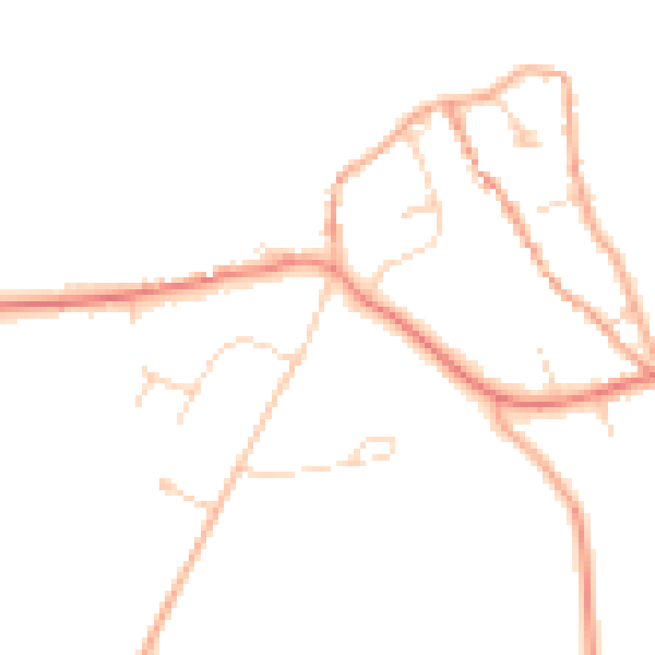 Daytime road noise heatmap for NR25 7PG