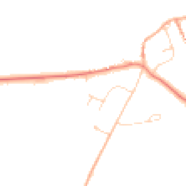 Daytime road noise heatmap for NR25 7PT