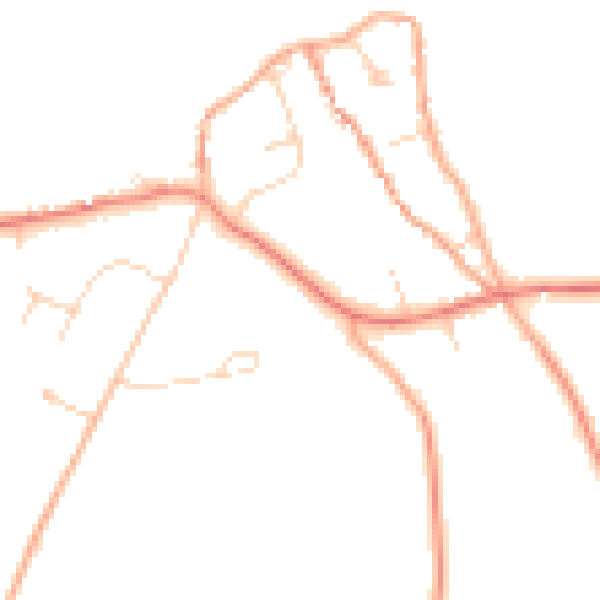 Daytime road noise heatmap for NR25 7PX
