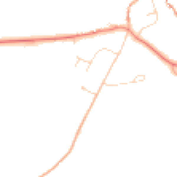 Daytime road noise heatmap for NR25 7QP