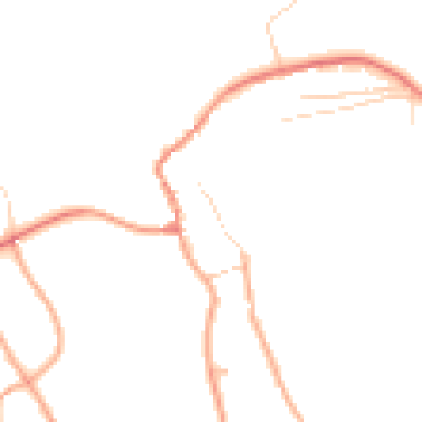 Daytime road noise heatmap for NR25 7RJ