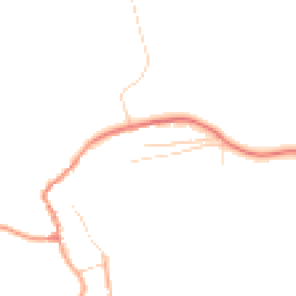 Daytime road noise heatmap for NR25 7SE