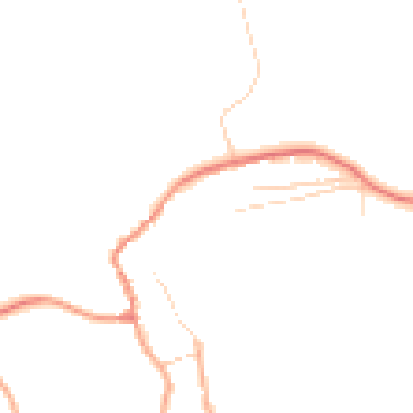 Daytime road noise heatmap for NR25 7SF