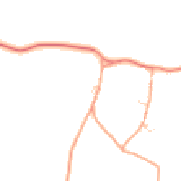 Daytime road noise heatmap for NR25 7XP