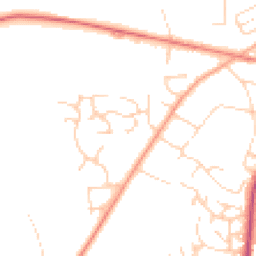 Daytime road noise heatmap for NR26 8AS