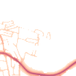 Daytime road noise heatmap for NR26 8BY