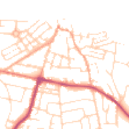 Daytime road noise heatmap for NR26 8DW
