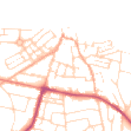 Daytime road noise heatmap for NR26 8EB