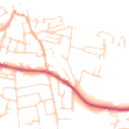 Daytime road noise heatmap for NR26 8ES
