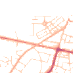 Daytime road noise heatmap for NR26 8LN