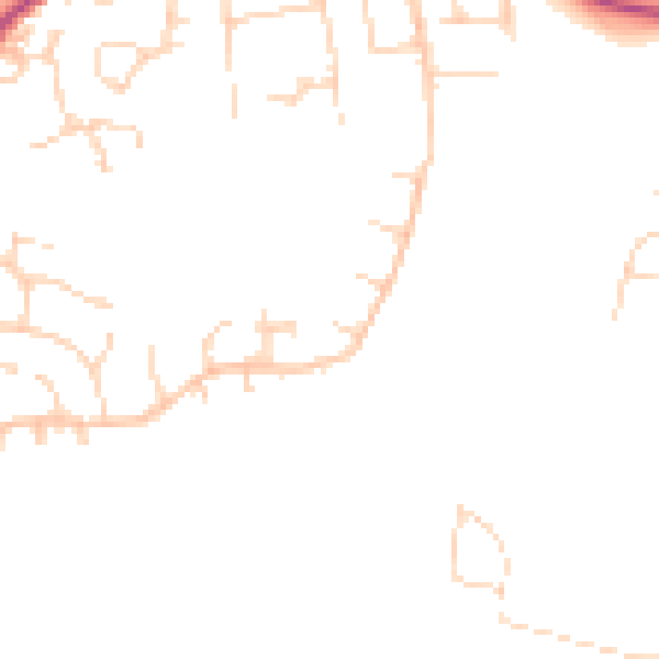 Daytime road noise heatmap for NR26 8PU