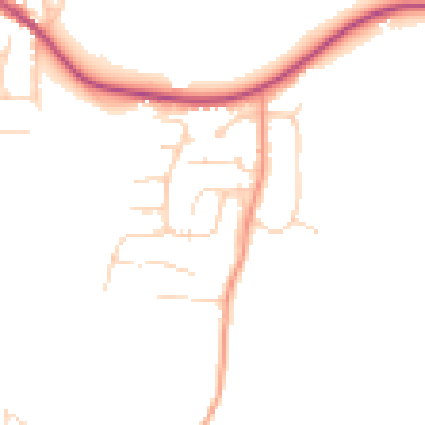 Daytime road noise heatmap for NR26 8SL