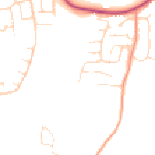 Daytime road noise heatmap for NR26 8ST