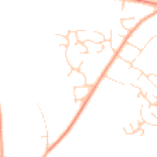 Daytime road noise heatmap for NR26 8UW