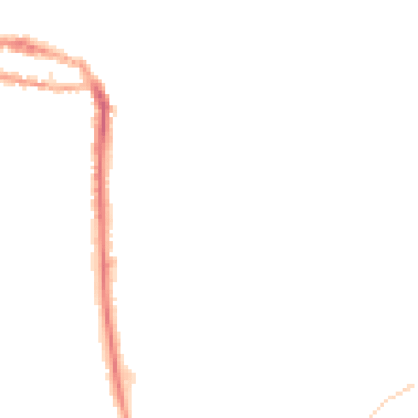 Night-time road noise heatmap for NR27 0AG