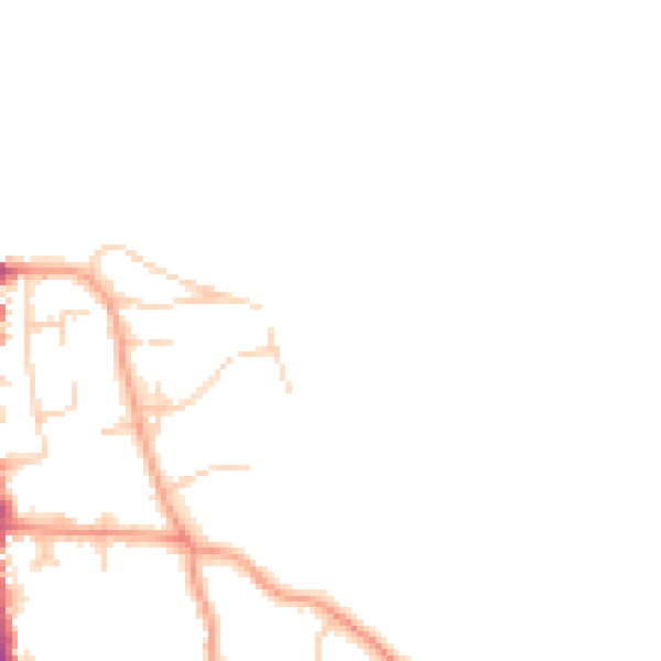 Daytime road noise heatmap for NR27 0AP
