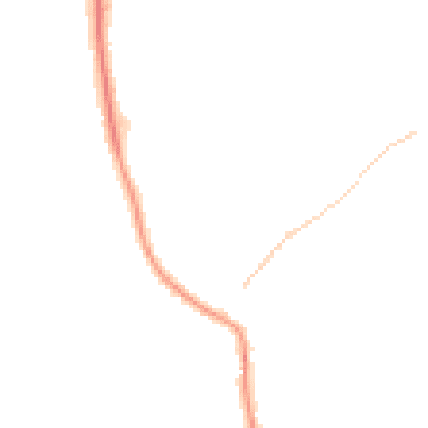 Night-time road noise heatmap for NR27 0BN