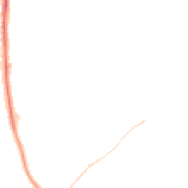 Night-time road noise heatmap for NR27 0DN