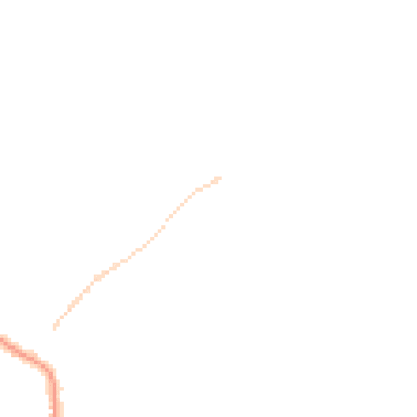 Night-time road noise heatmap for NR27 0DU