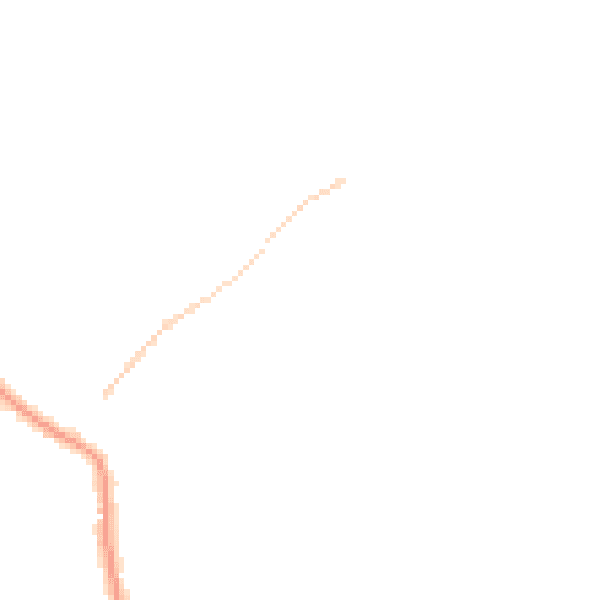 Night-time road noise heatmap for NR27 0EA