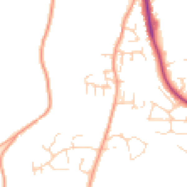 Daytime road noise heatmap for NR27 0FF