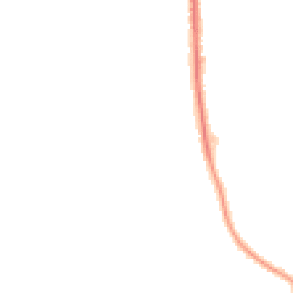 Night-time road noise heatmap for NR27 0HL