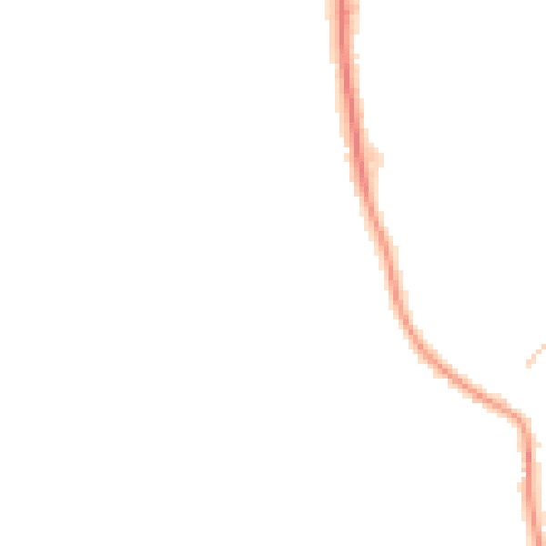 Night-time road noise heatmap for NR27 0JQ