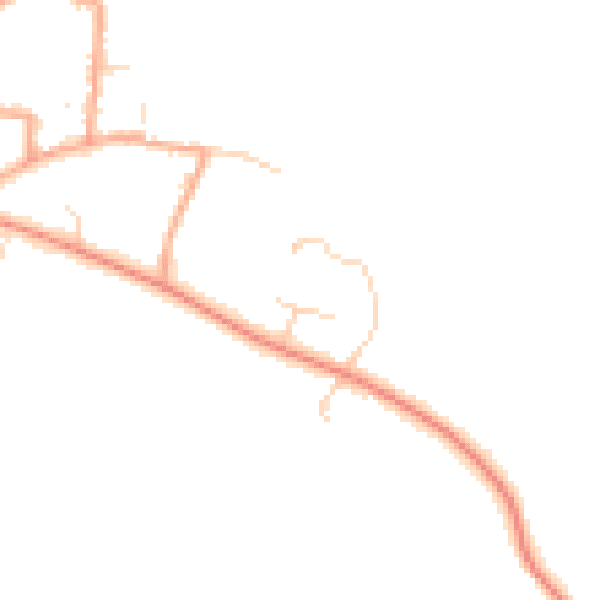 Daytime road noise heatmap for NR27 0ND