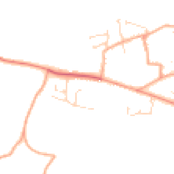 Daytime road noise heatmap for NR27 0PA