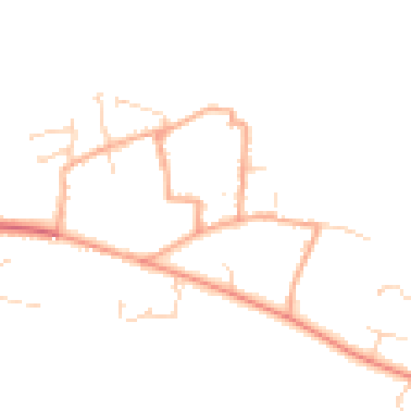 Daytime road noise heatmap for NR27 0PN