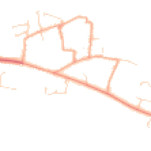 Daytime road noise heatmap for NR27 0PT