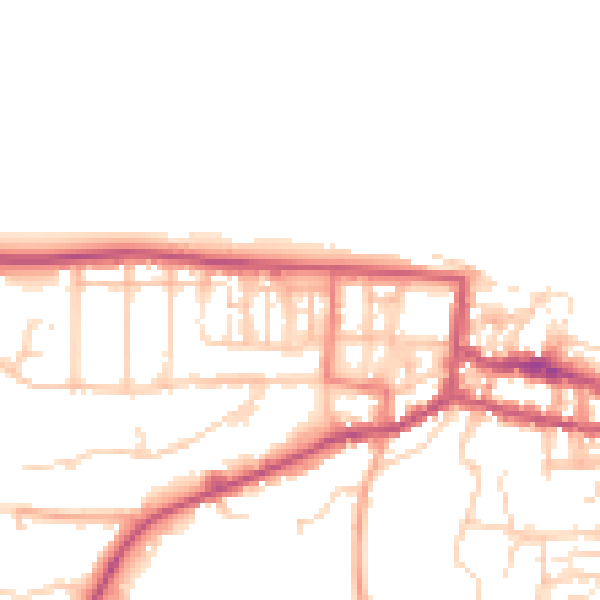 Daytime road noise heatmap for NR27 9AF