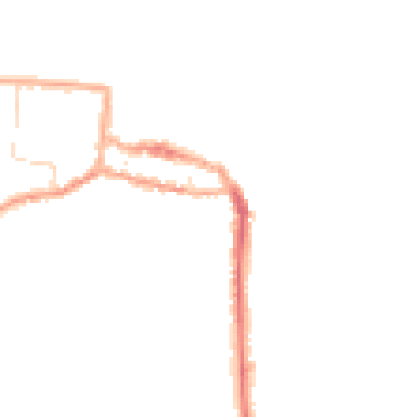Night-time road noise heatmap for NR27 9DD