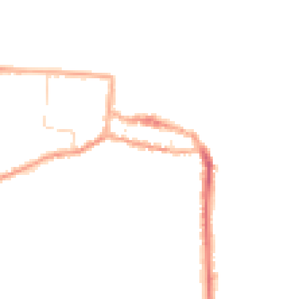 Night-time road noise heatmap for NR27 9EF