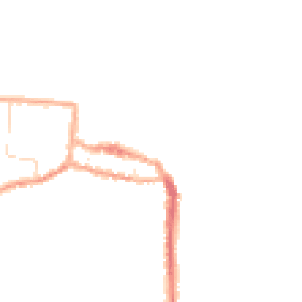 Night-time road noise heatmap for NR27 9EY