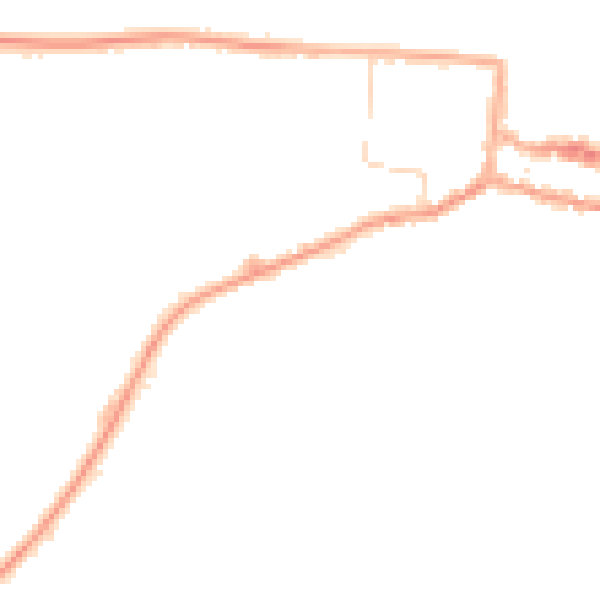 Night-time road noise heatmap for NR27 9JE