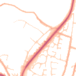 Daytime road noise heatmap for NR28 0AJ