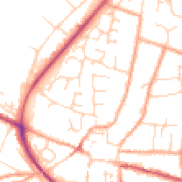 Daytime road noise heatmap for NR28 0AU