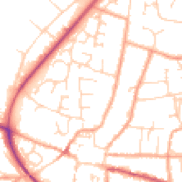 Daytime road noise heatmap for NR28 0AY
